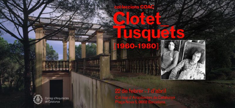 La sede barcelonesa del COAC acoge la exposición Clotet_ Tusquets hasta el 7 de abril.