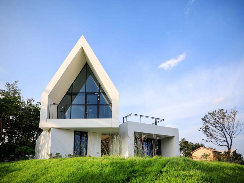 El monolito blanco de Woojin Lim y HI-MACS® en Corea del Sur