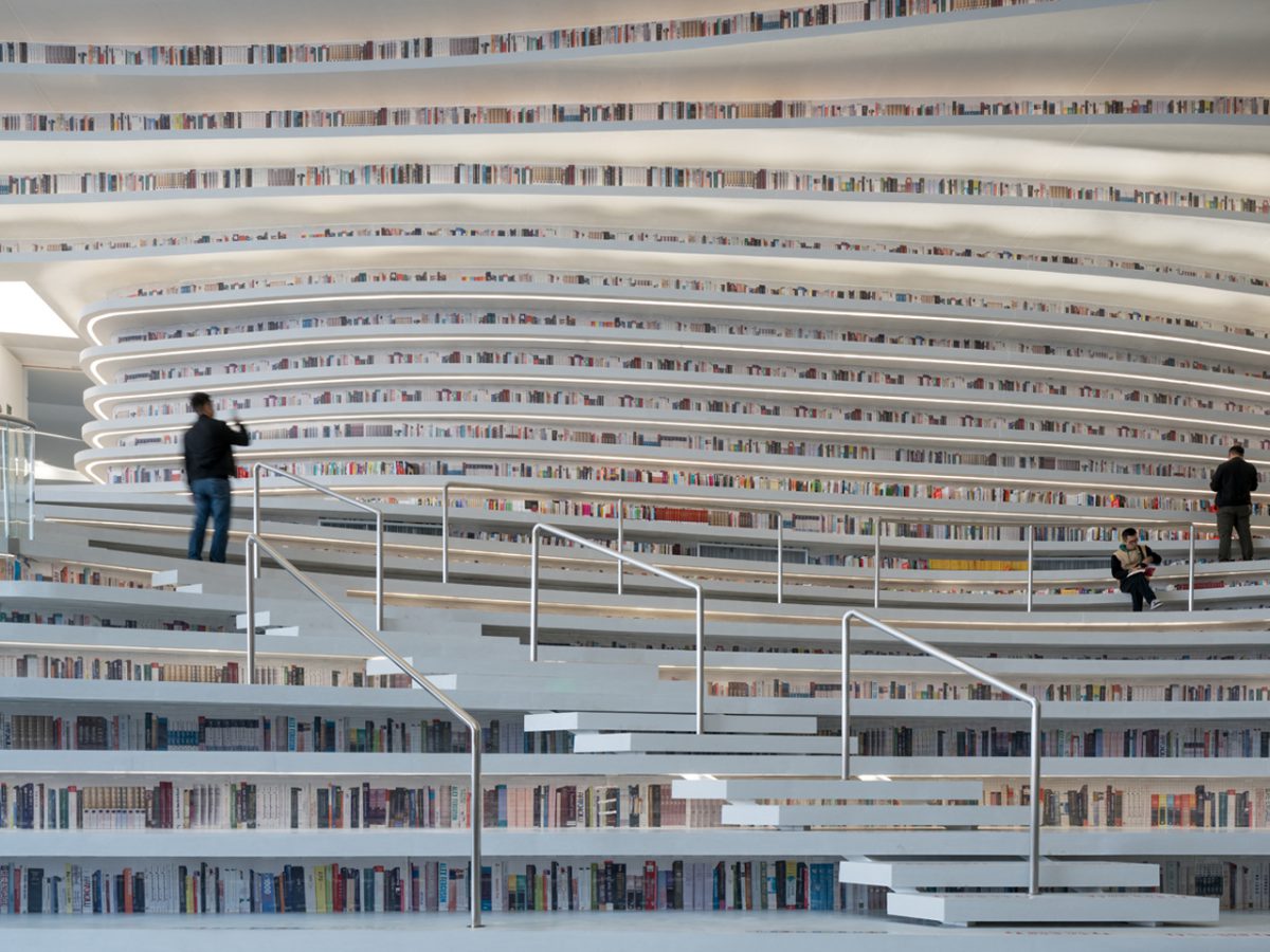 Tianjin Binhai Library, la biblioteca envolvente de MVRDV en China