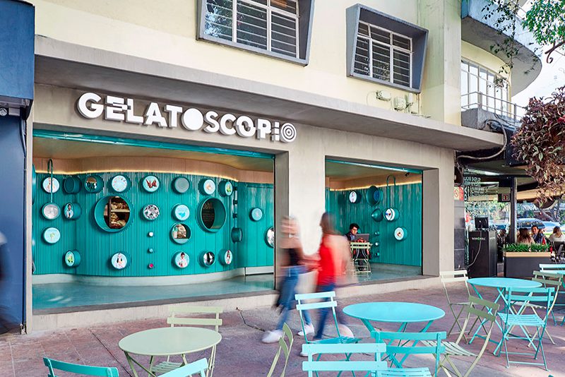 Gelatoscopio, la utópica heladería de Esrawe Studio