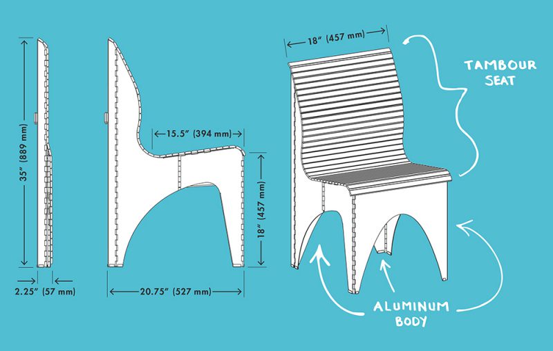 Ollie Chair, de RockPaperRobot.