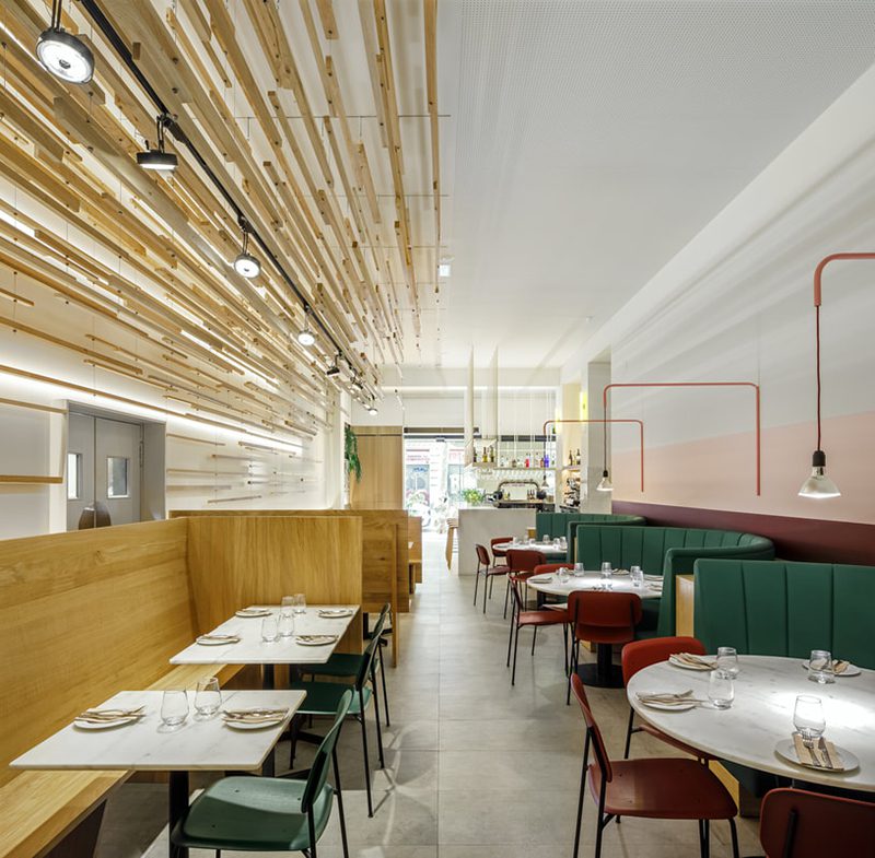 Bona Sort Eixample, el nuevo restaurante de Jordi Ginabreda Interiorisme