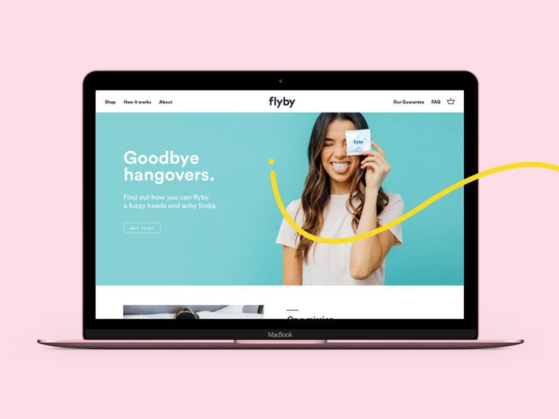 Flyby, imagen de marca de Alphabet Design