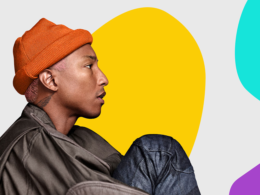 Los fans de Pharrell Williams protagonizan el diseño de su nuevo sitio web