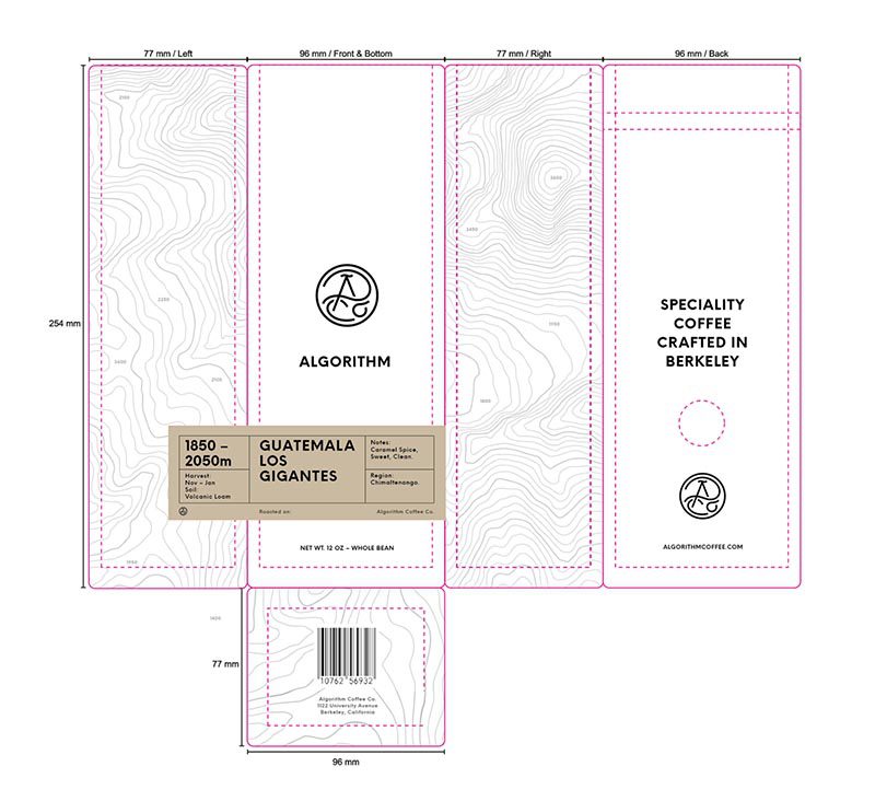 Algorithm Coffee renueva su packaging con el diseño de Anderson y Freytag