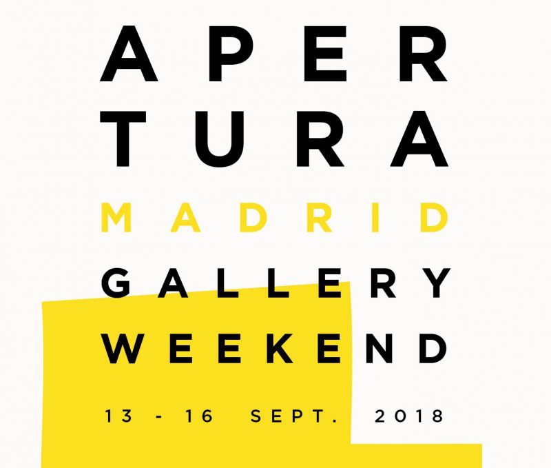 Del 13 al 16 de septiembre se celebra la 9ª edición de Apertura Madrid Gallery Weekend.