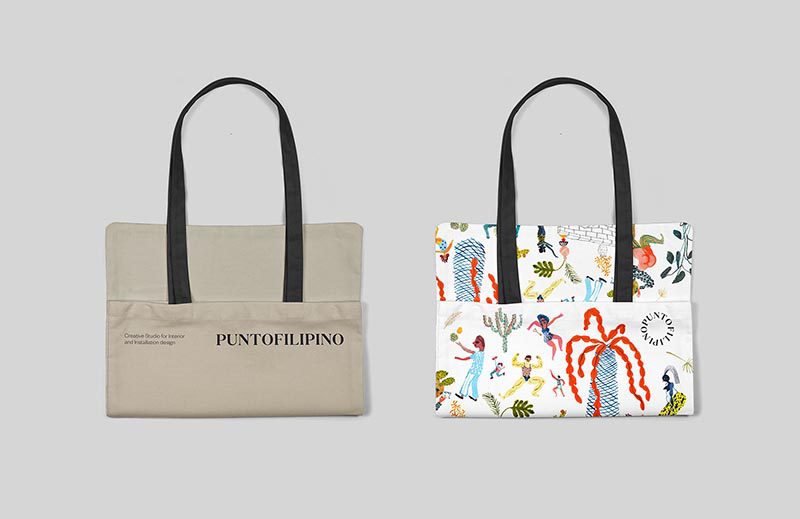 Clásico y moderno en la identidad de marca Puntofilipino diseñada por Buenaventura