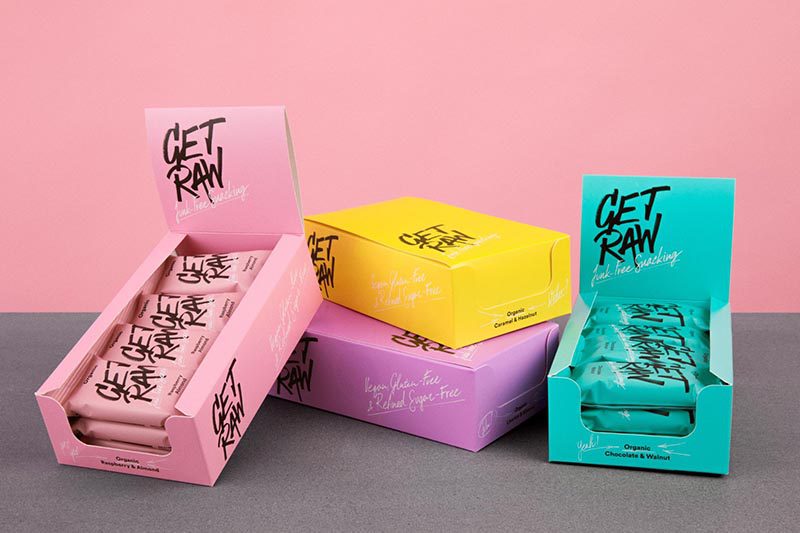 Get Raw renueva el gusto por lo saludable, en el rebranding realizado por Snask