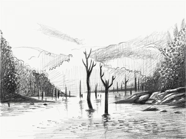 The Road Trip, paisajes de la India ilustrados por Krishnamani