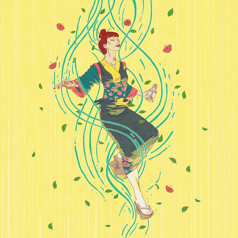 Ilustraciones de Gerhard Human para Dozo Tea