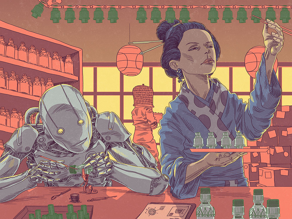 Gerhard Human para Dozo Tea: ilustraciones basadas en el manga japonés