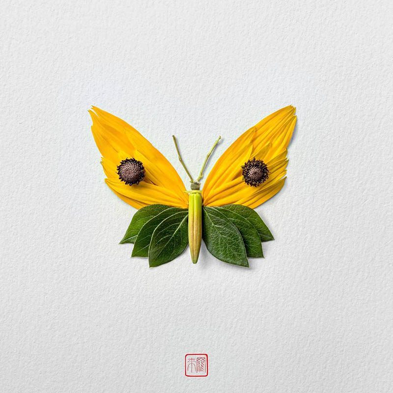 Natura Insects, los insectos florales de Raku Inoue