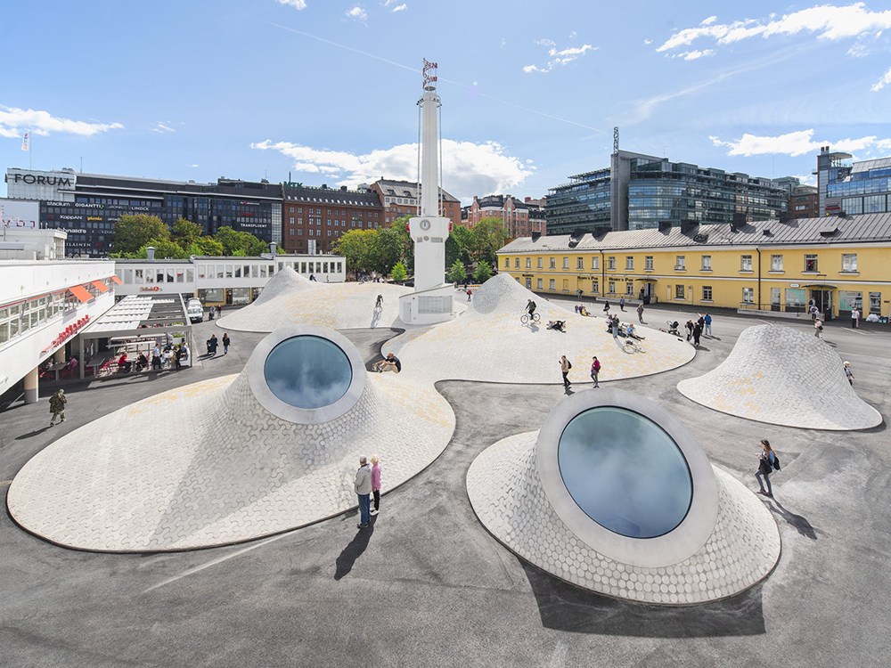 Amos Rex, el museo subterráneo de arte, JKMM (Helsinki, 2018) © Mika Huisman