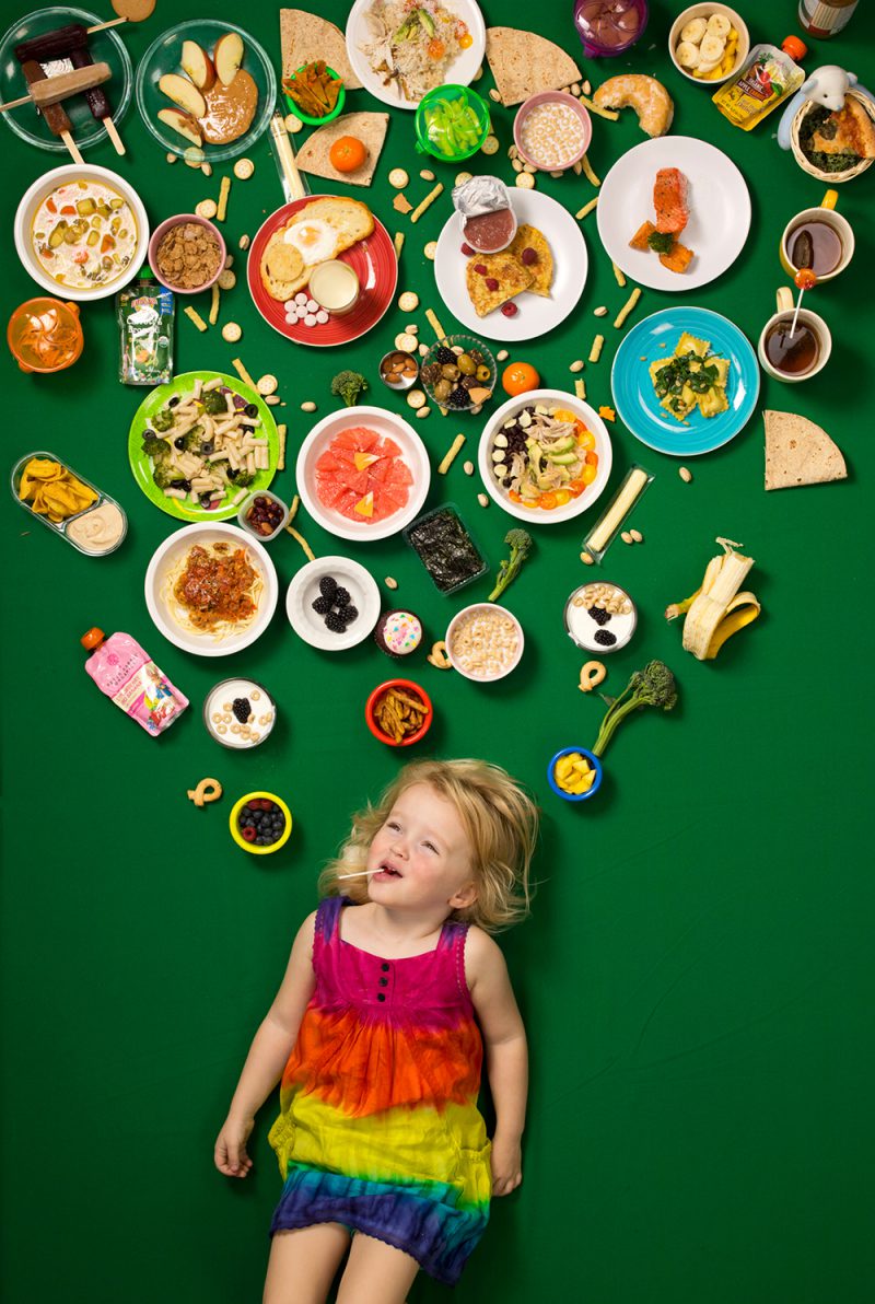 Daily Bread, serie fotográfica de Gregg Segal. Alimentación infantil