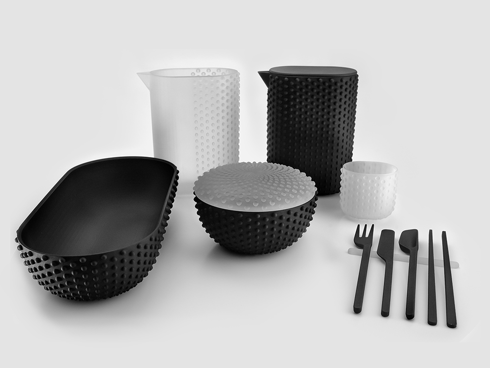 Tablescapes, los utensilios cocina de Joe Doucet. Impresión 3D gourmet