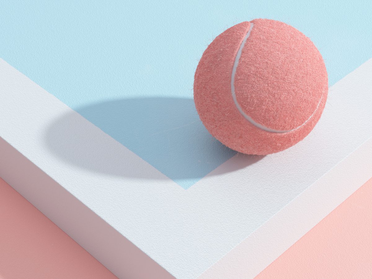 Tennis, ilustración 3D de Molistudio. Un juego sin reglas