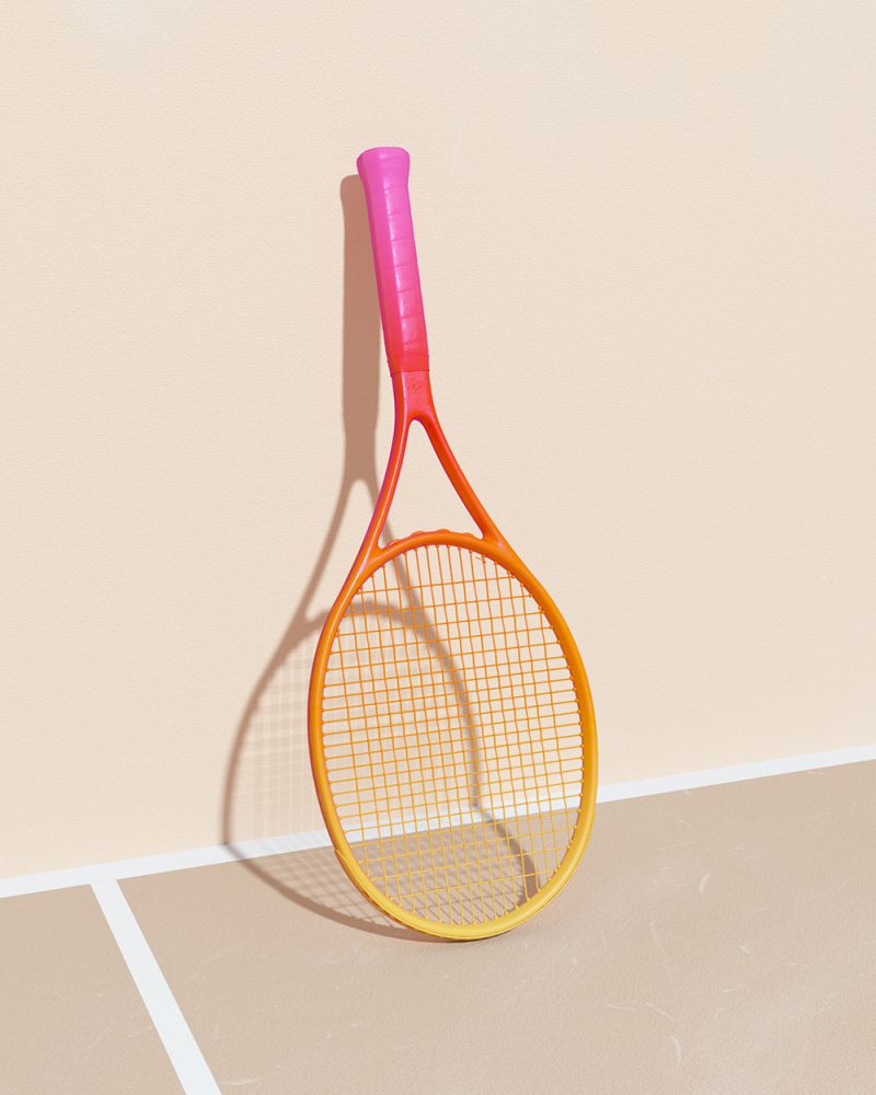 Tennis, ilustración 3D de Molistudio. Un juego sin reglas