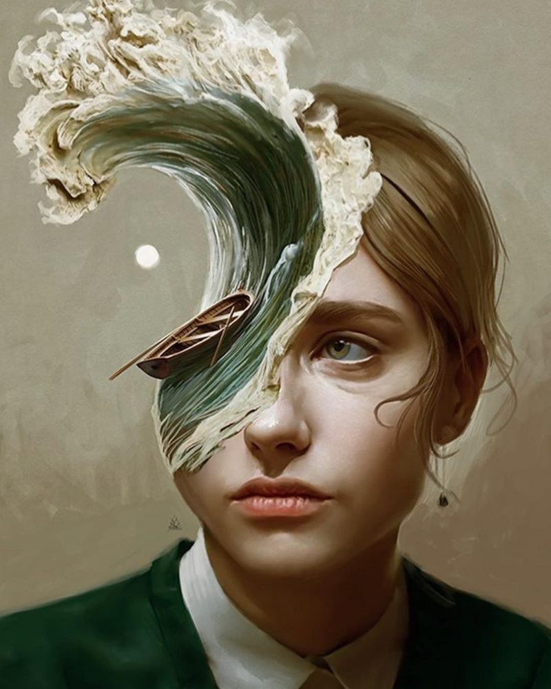 La ilustración digital de Aykut Aydoğdu. Surrealismo en píxeles