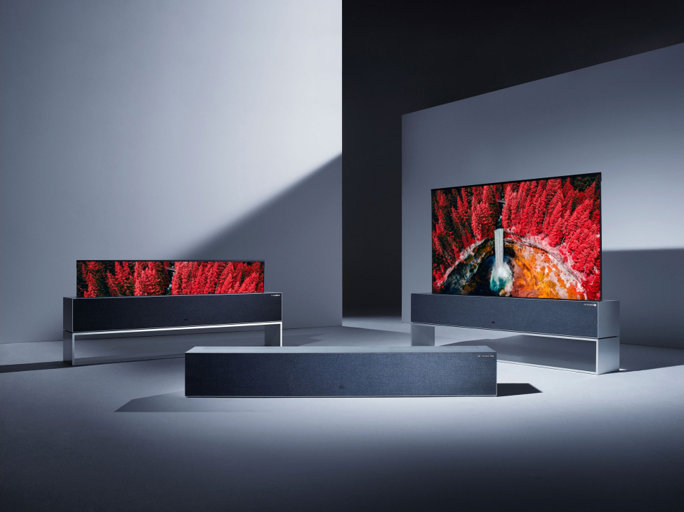 LG presenta el primer televisor enrollable del mundo