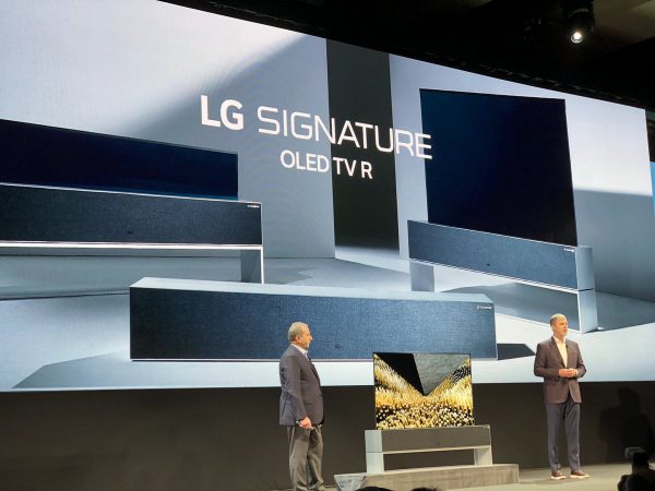 LG presenta el primer televisor enrollable del mundo