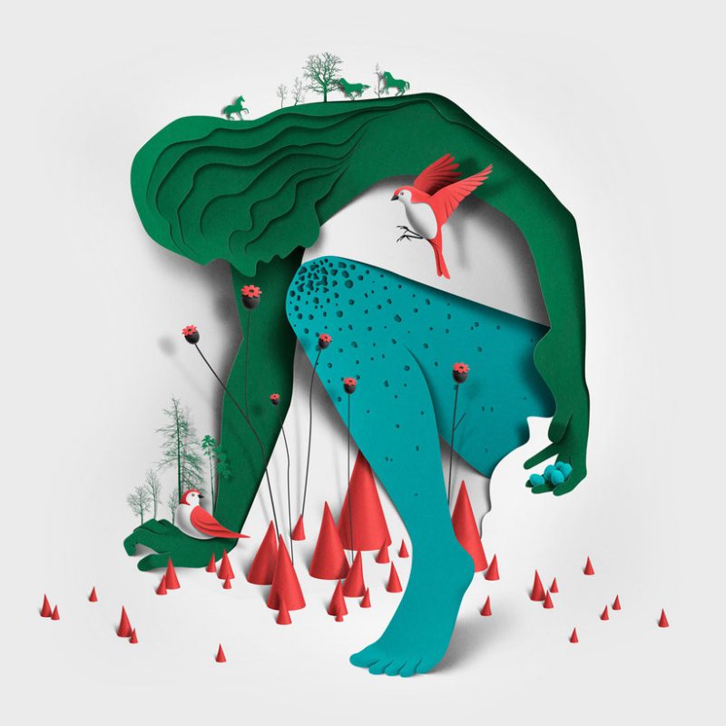 Eiko Ojala y su papercut digital, revitalizando viejas técnicas