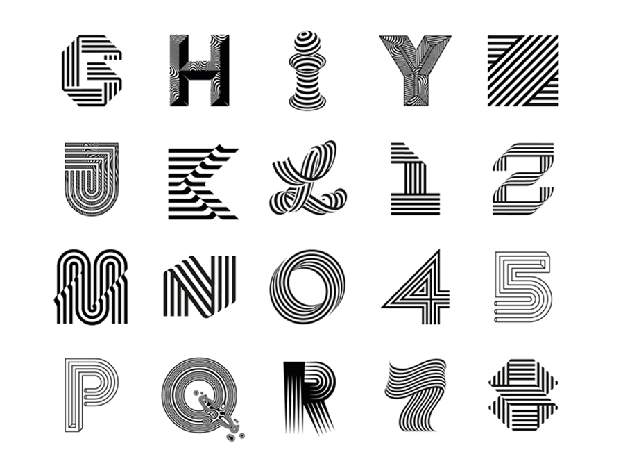 Los juegos tipográficos Op-art de Sergi Delgado. Trazo firme barcelonés