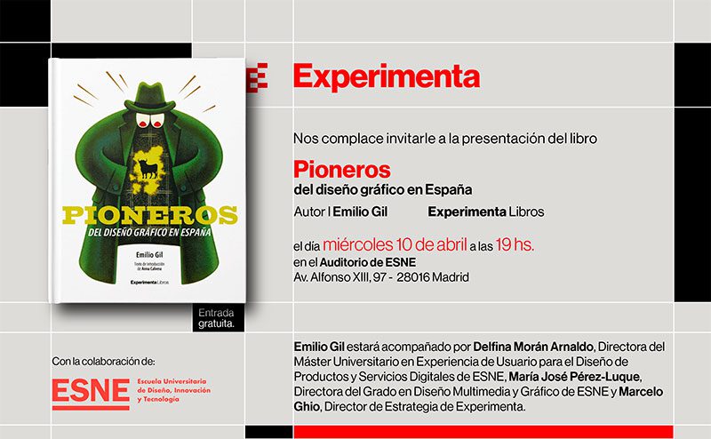 Presentación de Pioneros del diseño gráfico en España, un libro de Emilio Gil