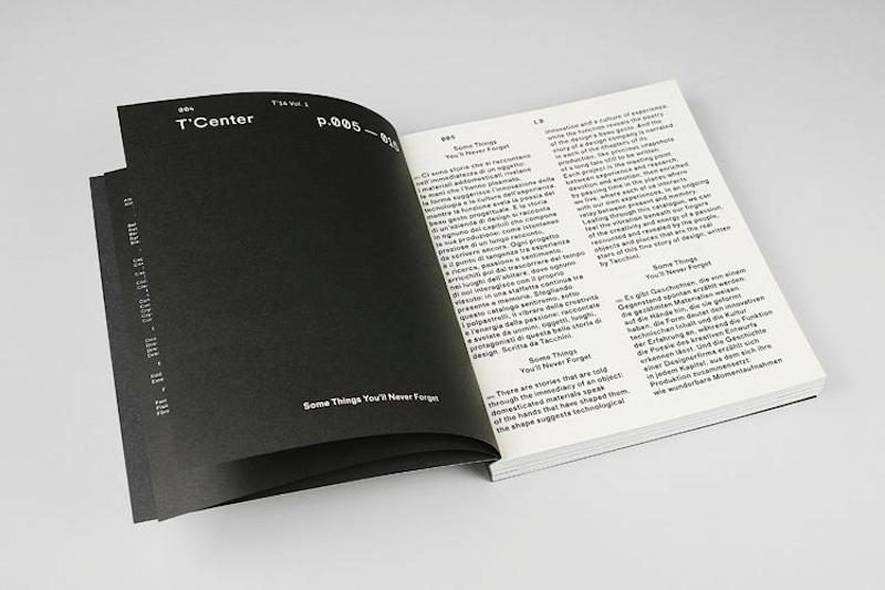 Tacchini, diseño editorial de Think Work Observe