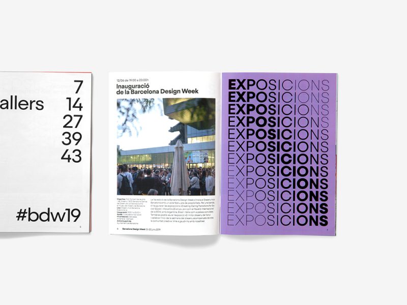 Barcelona Design Week 2019: dinamismo y flexibilidad en la gráfica de Esiete