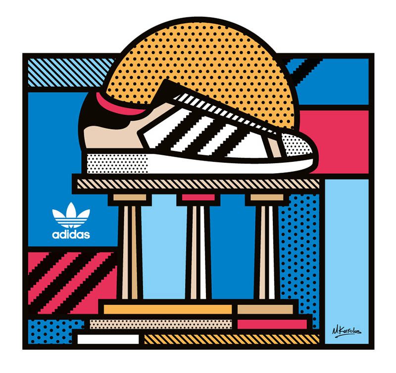 Trazos gruesos y colores puros en las ilustraciones de Mike Karolos