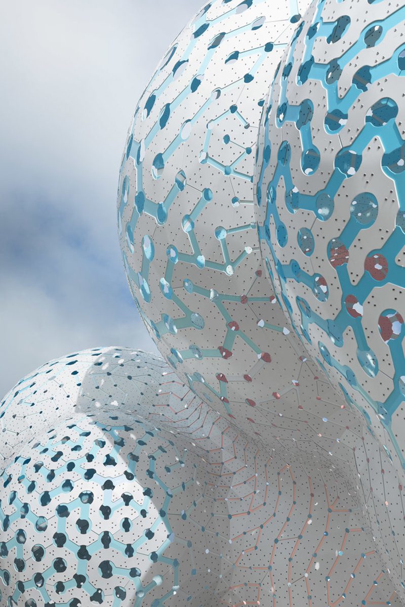 Pillars of Dreams, un pabellón en forma de nube de Marc Fornes/THEVERYMANY © Naaro