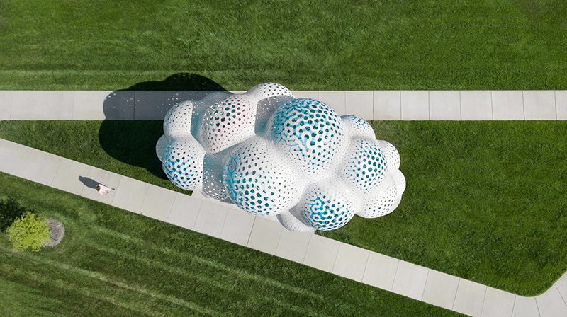 Pillars of Dreams, un pabellón en forma de nube de Marc Fornes/THEVERYMANY © Naaro