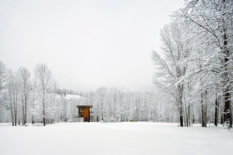 Refugio Delta, la vivienda vertical y compacta de Tom Kundig