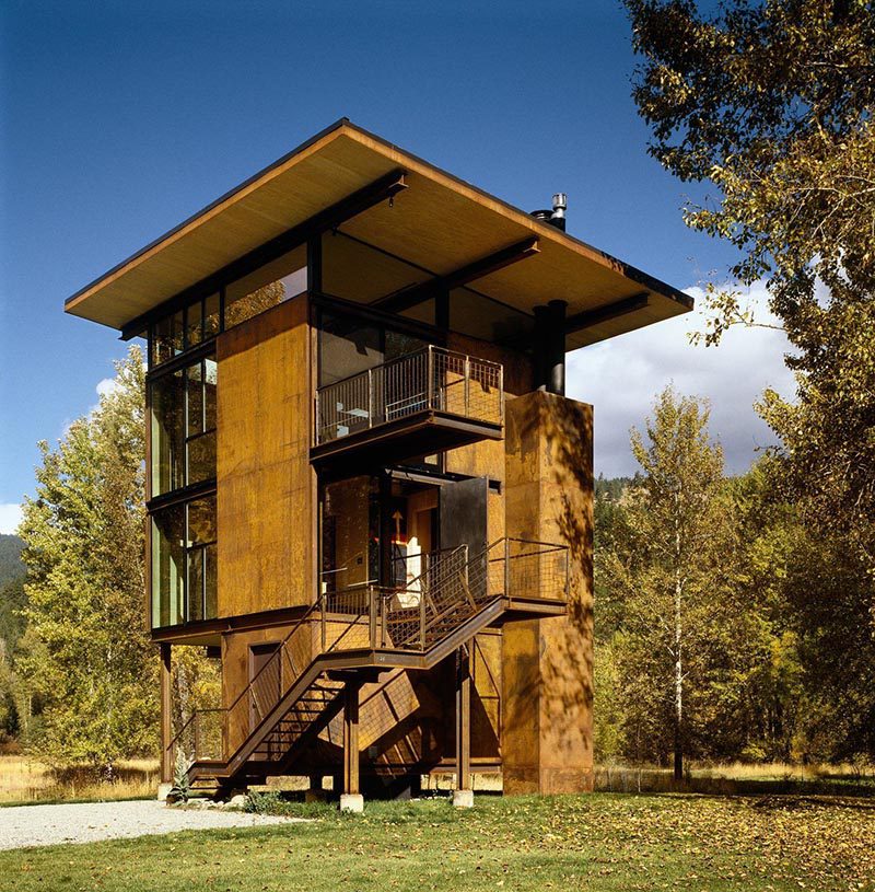 Refugio Delta, la vivienda vertical y compacta de Tom Kundig