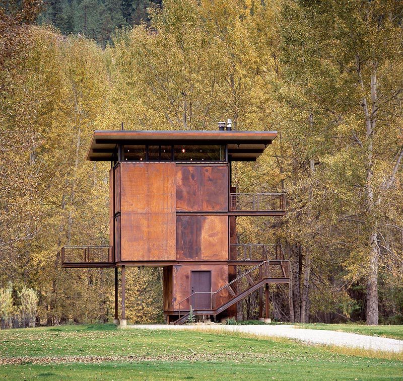 Refugio Delta, la vivienda vertical y compacta de Tom Kundig