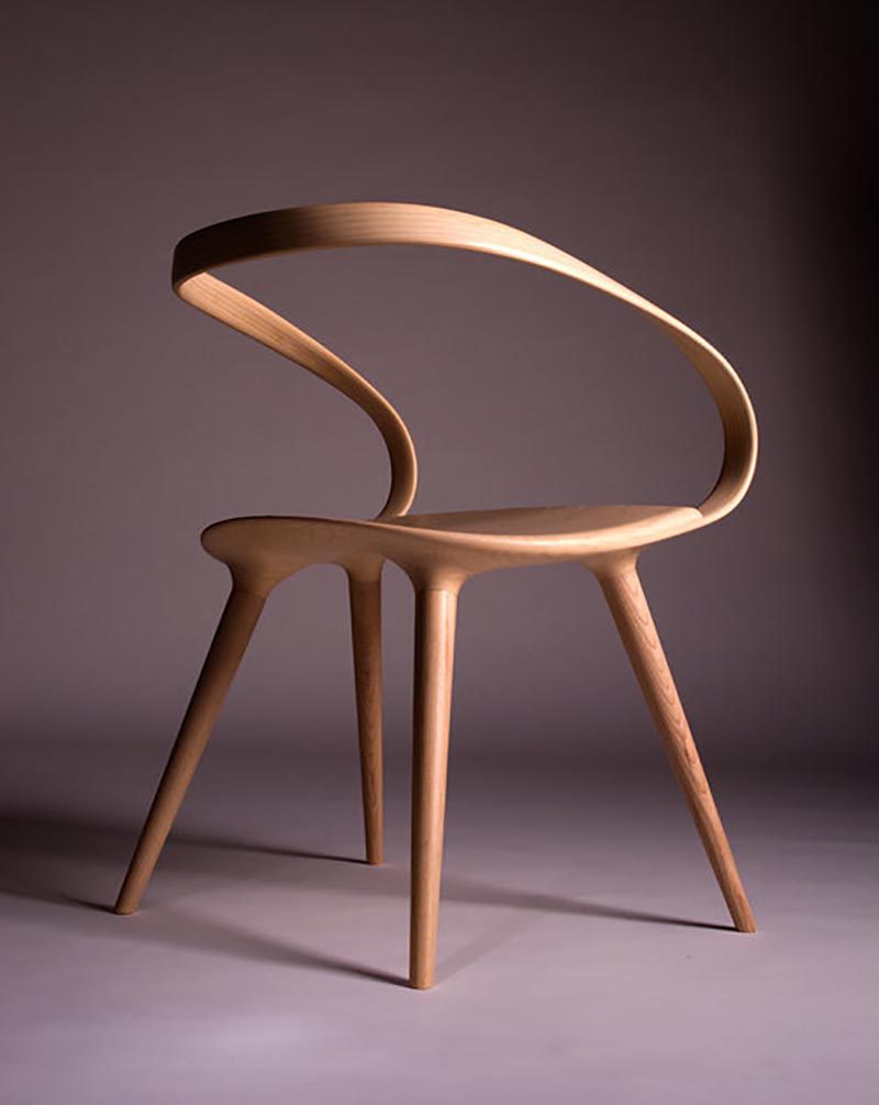 Velo Chair, la silla orgánica de Jan Waterston. Entre diseño y artesanía