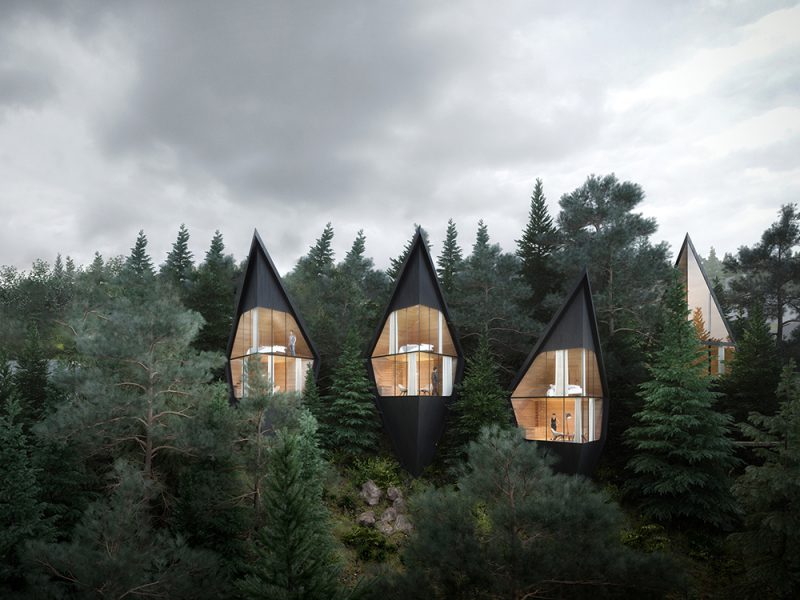 Tree Houses, el bosque y la arquitectura se integran en el proyecto turístico de Peter Pichler Architecture