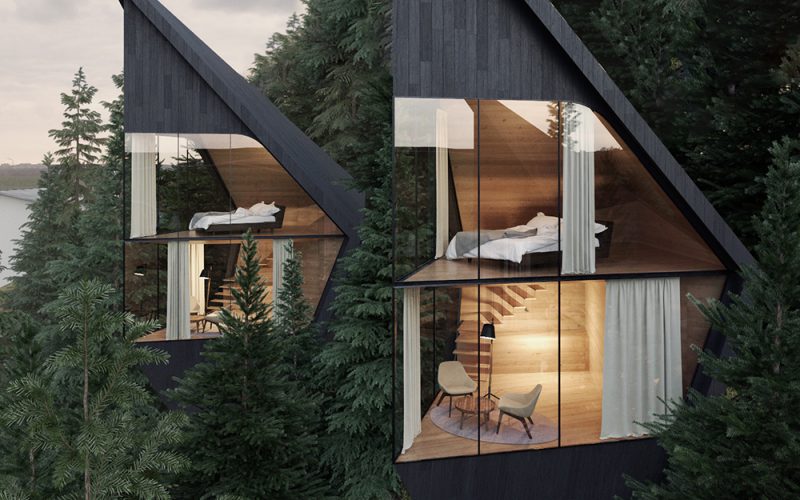Tree Houses, el bosque y la arquitectura se integran en el proyecto turístico de Peter Pichler Architecture
