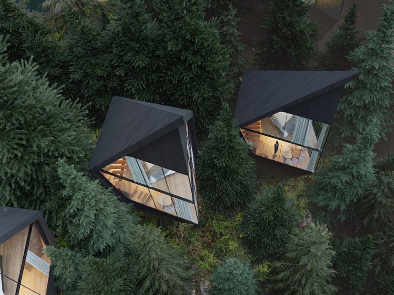 Tree Houses, el bosque y la arquitectura se integran en el proyecto turístico de Peter Pichler Architecture