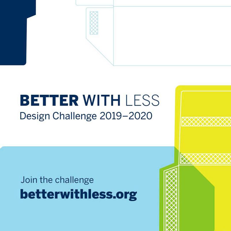 El concurso de diseño de envases Better with Less – Design Challenge 2019-2020 abre el plazo de inscripción