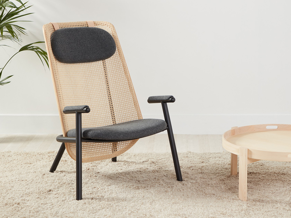 Fold, la silla lounge de Alain Gilles para Another Country. Repensar el rattan