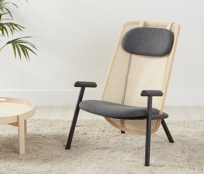 Fold, la silla lounge de Alain Gilles para Another Country. Repensar el rattan