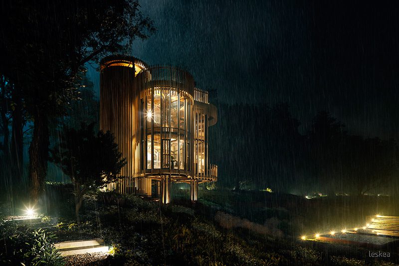 Proyecto de visualización de Tree House Constantia. Un trabajo de Leskea