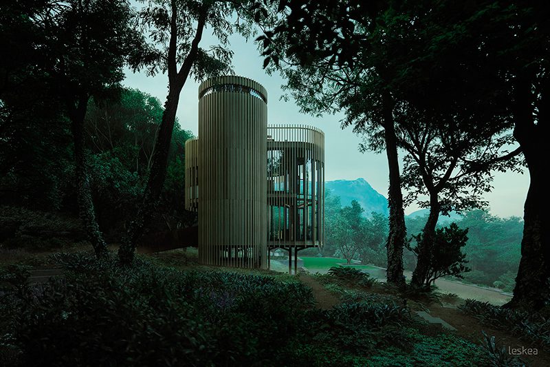 Proyecto de visualización de Tree House Constantia. Un trabajo de Leskea
