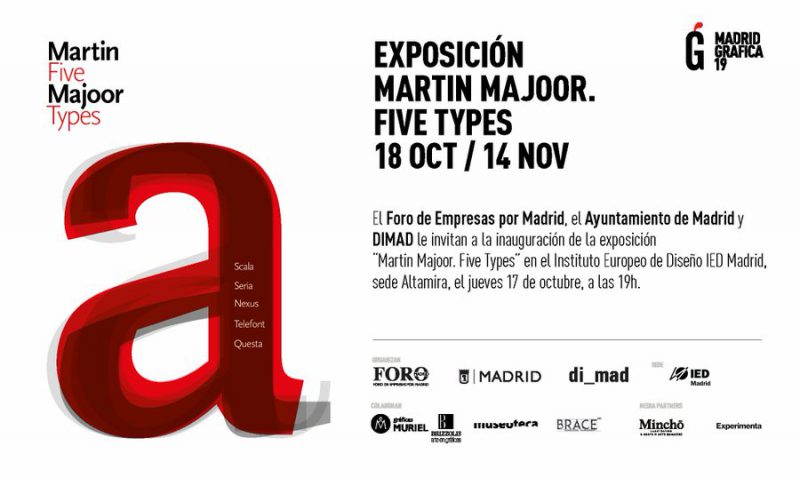 Martin Majoor. Five Types, un recorrido por la obra del tipógrafo holandés en el IED Madrid