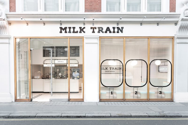 Milk Train, el diseño de una heladería londinense. Art déco e instagramers