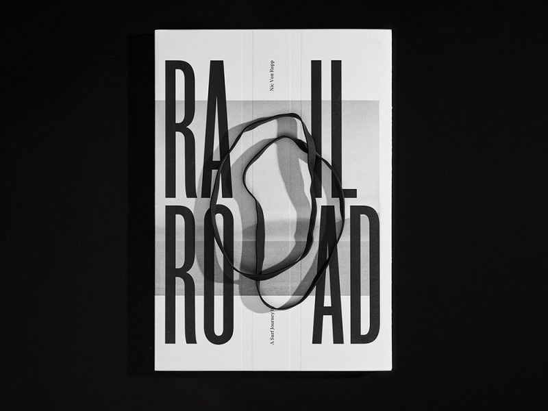 RailRoad, diseño editorial de Pacifica. Los viajes de Nic von Rupp en papel