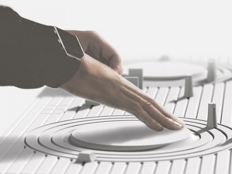 Whiteout, la consola para DJ inspirada en los karesansui. Minimalismo surcoreano