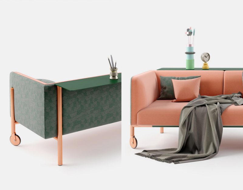 Valet, la colección de sofas móviles inspiración Memphisde LeviSarha