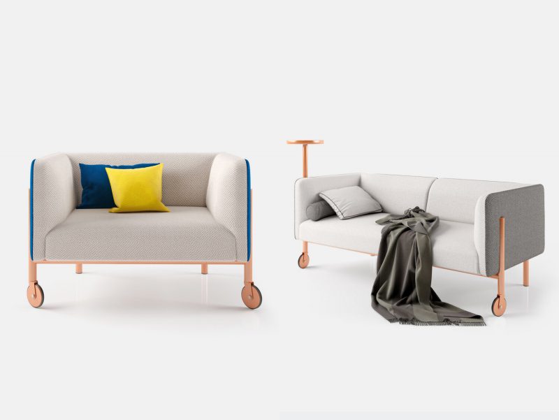 Valet, la colección de sofas móviles inspiración Memphisde LeviSarha